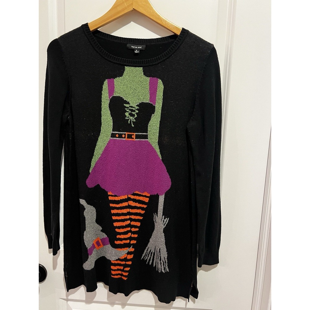 Halloween Sweater Medium‎ Witch Body Verve Ami